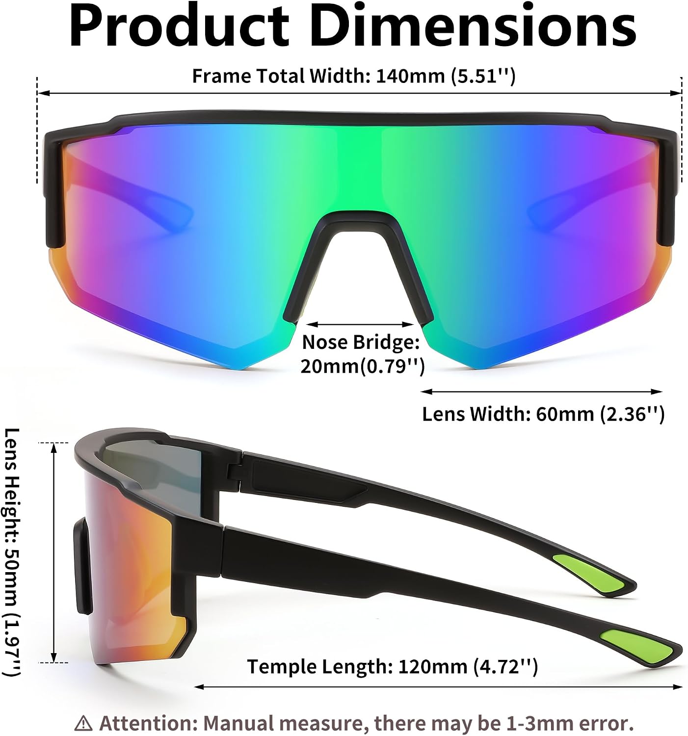 商品图片 7 | B0D95W5582 | FEISEDY Kids Sunglasses Youth Baseball Polarized Sunglasses Sports Lightweight TR90 Frame Boys Girls Cycling B0213