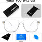 商品图片 36 | B0C6ZZXZ3F | FEISEDY Blue Light Glasses for Women Men Oversized Pilot Lightweight B2866