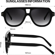 ÉÌƷͼƬ 27 | B0H1WK6BZT | FEISEDY Retro Aviator Polarized Sunglasses Men Women Trendy Square B0433