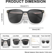 ÉÌƷͼƬ 3 | B09B3G7YTJ | FEISEDY Women Fashion Round Sunglasses Square Trendy Classic Chic Shades UV400 B2797