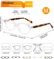 ÉÌƷͼƬ 30 | B0GV3QRRGW | FEISEDY Oval Cat Eye Blue Light Blocking Glasses for Women Clear Lens B0395