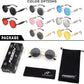 商品图片 6 | B0BD4MSMZQ | FEISEDY Aviator Sunglasses for Men Women Steampunk Round Metal Frame B2351