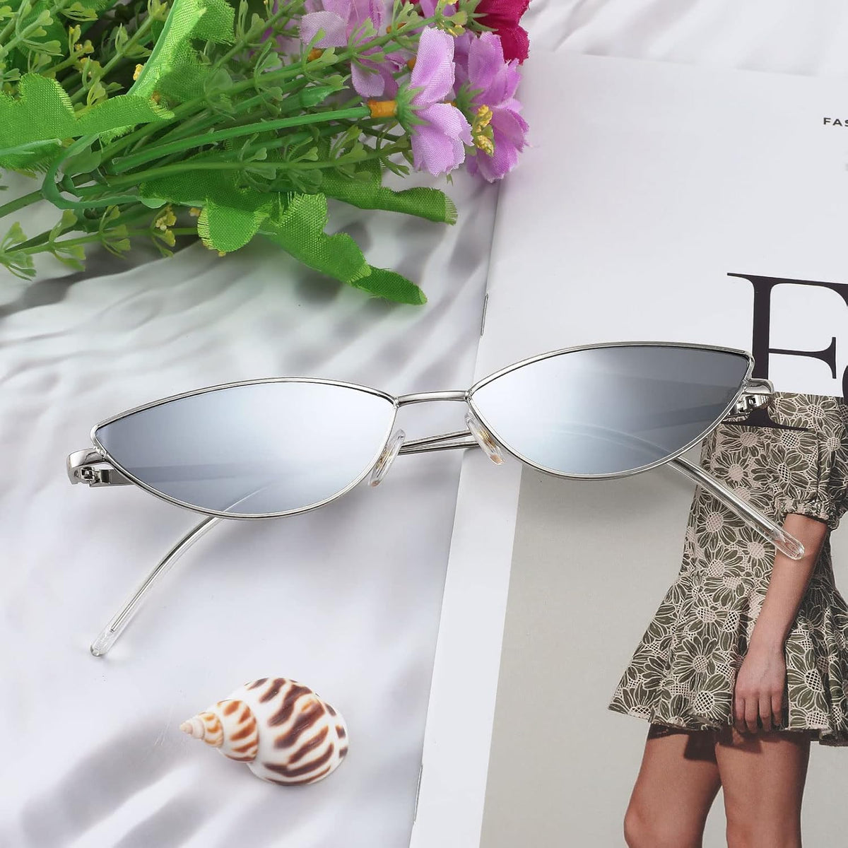 ÉÌƷͼƬ 61 | B0CNZ29R9R | FEISEDY Y2K Sunglasses for women Men Fashion Cateye Designer B2298