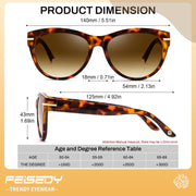 ÉÌƷͼƬ 13 | B0HDS914Y5 | FEISEDY Bifocal Sunglasses Reader Women Stylish Cat Eye Sun Readers B0392