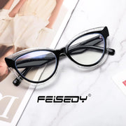 ÉÌƷͼƬ 13 | B0D56HXLGF | FEISEDY Blue Light Blocking Glasses Women Vintage Cat Eye Frame Anti Fatigue B0169