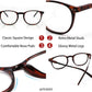 商品图片 4 | B08LND5TM2 | FEISEDY Square Anti Blue Light Blocking Glasses Men Women Round Computer Eyeglasses Double Metal Studs B2706