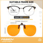 商品图片 19 | B0FZKQ9RL5 | FEISEDY Clip on Rimless One Piece Blue Light Glasses for Woman Men B0360