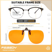 ÉÌƷͼƬ 19 | B0FZKQ9RL5 | FEISEDY Clip on Rimless One Piece Blue Light Glasses for Woman Men B0360