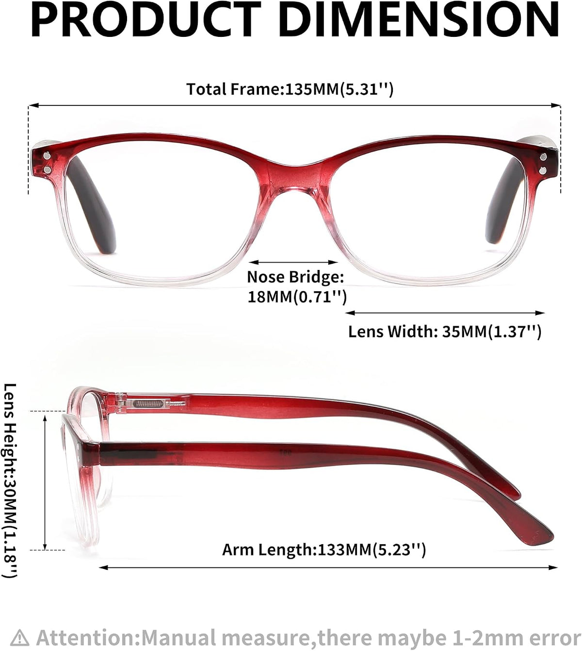 ÉÌƷͼƬ 43 | B0F7HQL9ND | FEISEDY 6/5 Pack Classic Reading Glasses Rectangular Readers B0297