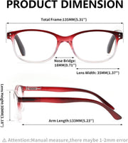ÉÌƷͼƬ 43 | B0F7HQL9ND | FEISEDY 6/5 Pack Classic Reading Glasses Rectangular Readers B0297