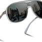 Grey Frame and Grey Lense / 58 Millimeters | B0DSV5C6Z8 | FEISEDY Polarized Sunglasses Men Women Mirrored One Piece Lens B0277
