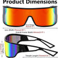 商品图片 33 | B0D3PKKSD9 | FEISEDY Trendy Futuristic Wrap Sunglasses Flat Top Mirrored One Piece Lens Reflective Sun Glasses for Women Men B0161