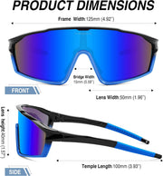 ÉÌƷͼƬ 20 | B0DFLMHFF6 | FEISEDY Kids Teens Baseball Polarized Sunglasses Lightweight TR90 Frame UV400 Sports Cycling Shades for Boys Girls B0186