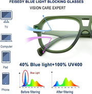 ÉÌƷͼƬ 6 | B0CFFB9X5W | FEISEDY Aviator Frame Glasses for Women Men Blue Light Blocking Glasses Anti Glare Computer Eyeglasses B0039
