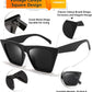 商品图片 3 | B0C5378735 | FEISEDY Vintage Square Cat Eye Sunglasses Women Trendy Cateye Sunglasses B2473