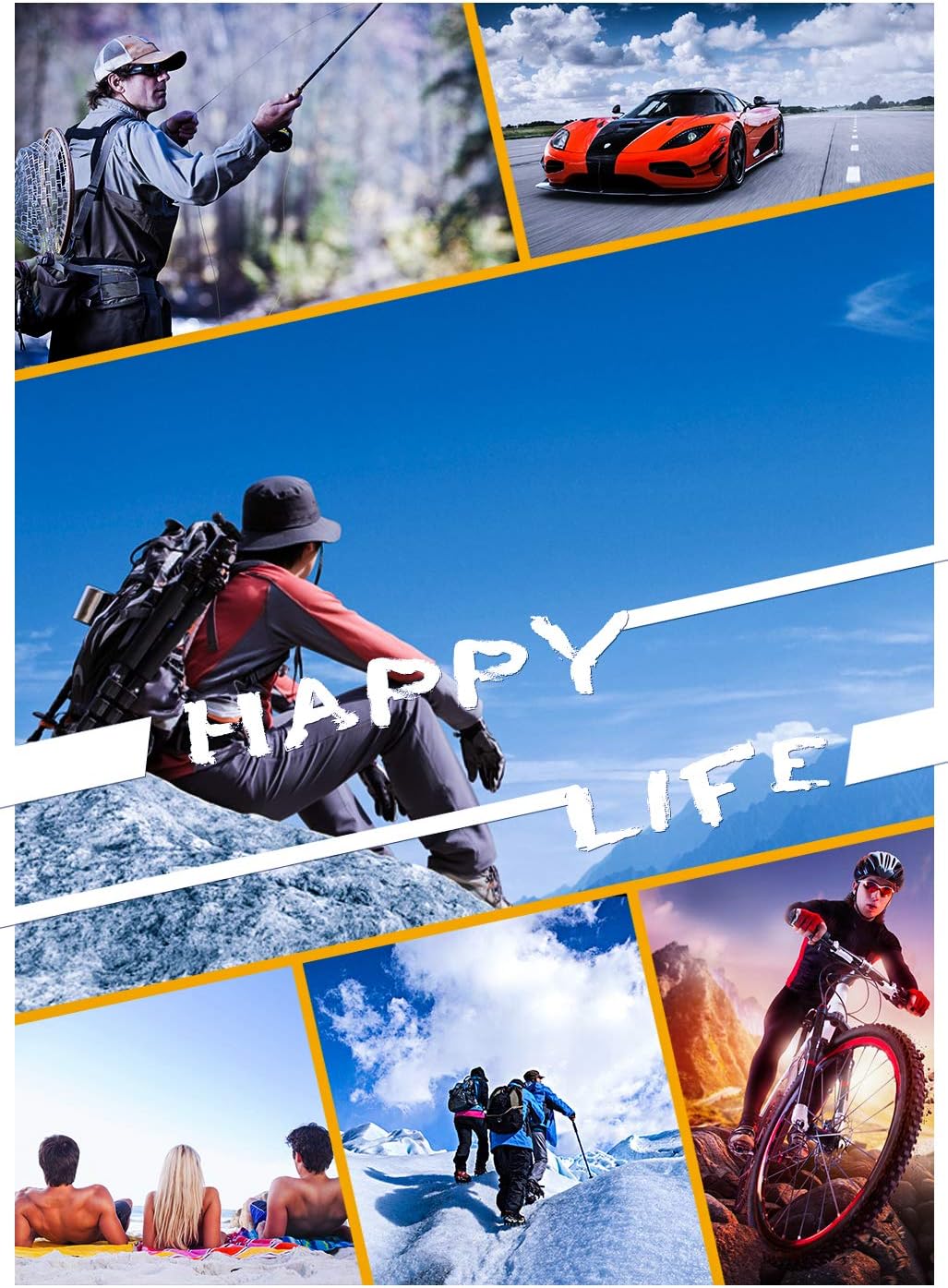 商品图片 5 | B07PY2PMLK | FEISEDY Polarized Sports Sunglasses Men Outdoor Running Riding TR Frame Sunglasses B2484