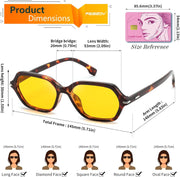 ÉÌƷͼƬ 41 | B0HJYQR9BW | FEISEDY Classic Square Sunglasses for Women Men, Retro Trendy Shades B0493