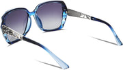 ÉÌƷͼƬ 21 | B079GSTW1D | FEISEDY Polarized Women Square Sunglasses Sparkling Composite Shiny Frame B2289