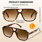 商品图片 12 | B0GTPJLQQN | FEISEDY Women Men Aviator Sunglasses UV400 Protection, Retro Trendy Square Frame for Driving Fishing Outdoor Daily B0425