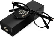 ÉÌƷͼƬ 9 | B0HC6D93TL | FEISEDY Stylish Round Blue Light Blocking Glasses for Women Men B0469