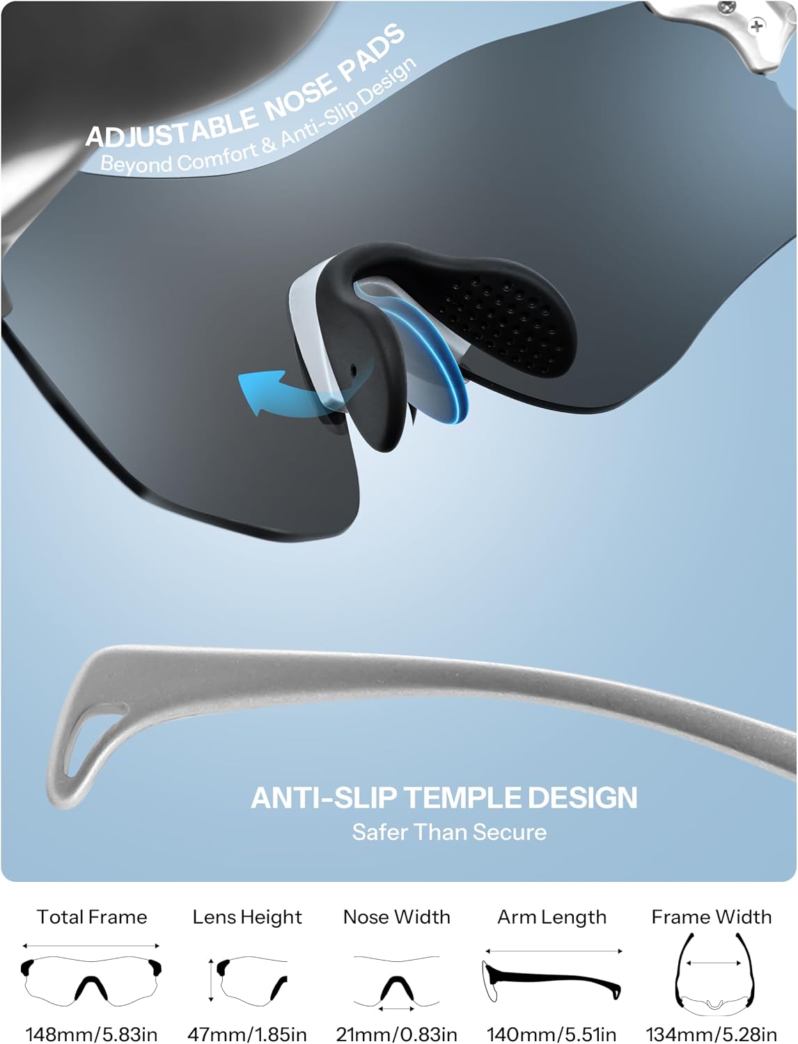 ÉÌƷͼƬ 5 | B0H2HH82Q3 | FEISEDY Photochromic Cycling Glasses UV400 for Men Women B0451