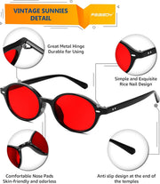 ÉÌƷͼƬ 84 | B0DTHVTKB5 | FEISEDY Retro Oval Sunglasses for Women 90s Narrow Round Lightweight Shades Y2k Trendy Sunnies B1171