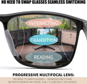ÉÌƷͼƬ 2 | B0GLFT2JL1 | FEISEDY Progressive Multifocal Reading Glasses Blue Light Blocking B0397