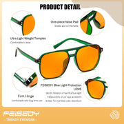 ÉÌƷͼƬ 71 | B0GCVQFPW9 | FEISEDY Blue Light Glasses for Computer Gaming Anti Eyestrain Glasses G2835