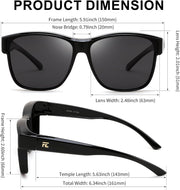 ÉÌƷͼƬ 29 | B0GQH1CMTJ | FEISEDY Fit Over Glasses Polarized Sunglasses Oversized Square UV400 B0250