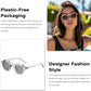 商品图片 39 | B0CSJQ26W8 | FEISEDY Octagon Sunglasses for Women - Thick Frame Fashion Rectangle Sun Glasses - Summer UV400 Protection