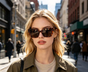 ÉÌƷͼƬ 23 | B0CNCTSQ2Z | FEISEDY Trendy Polarized Sunglasses, Oversized Irregular TR Frame for Women Men, Retro Shades UV400 B0016