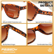 ÉÌƷͼƬ 13 | B0GT8FYMN9 | FEISEDY Bifocal Reading Sunglasses for Women, Trendy Sunglasse Readers, Outdoor Reader Sun Glasses, UV400 Protection B0354