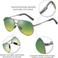 商品图片 4 | B07BDGXB1X | FEISEDY Night Driving Glasses Night Vision Aviator Anti Glare Eyewear for Men Women B2294