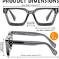商品图片 24 | B0CWRK3FFF | FEISEDY Blue Light Blocking Glasses Women Men Chunky Square Computer Glasses B0101