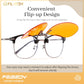 商品图片 20 | B0FZKQ9RL5 | FEISEDY Clip on Rimless One Piece Blue Light Glasses for Woman Men B0360