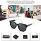 商品图片 21 | B08KXMJ9LV | FEISEDY Square Polarized Sunglasses Women Men Retro Trendy Shades UV400 Lenses B2624