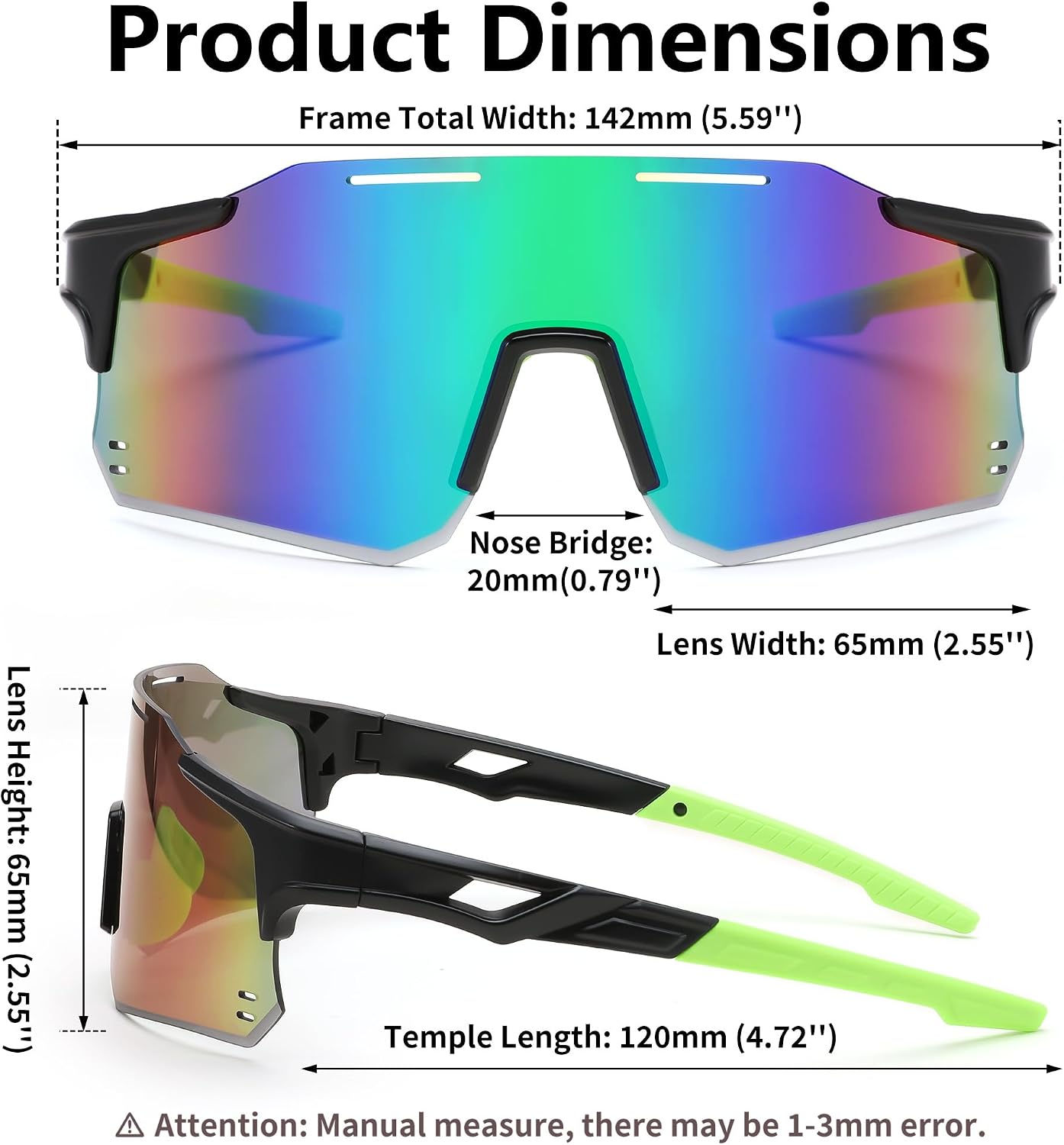 商品图片 28 | B0DB5PJ1BJ | FEISEDY Cycling Glasses Sports Sunglasses for Men Women, Youth Kids Baseball Softball Running Sunglasses B0223
