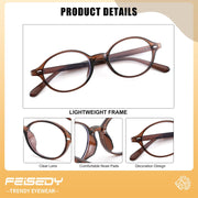 ÉÌƷͼƬ 57 | B0DJ4YNFXZ | FEISEDY Vintage Oval Blue Light Glasses for Women Men Stylish Lightweight 90s Eyeglasses Fake Nerd Y2k Eyewear Frame B0242