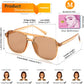 商品图片 71 | B09J8999GR | FEISEDY Retro Square Aviator Sunglasses Women Men 70s Vintage Trendy Plastic Frame Sun Glasses B2835