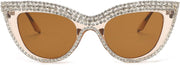 ÉÌƷͼƬ 27 | B0BZ7YMM4F | FEISEDY Oversized Women Cat Eye Rhinestone Sunglasses Costume Party B2360