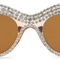 商品图片 27 | B0BZ7YMM4F | FEISEDY Oversized Women Cat Eye Rhinestone Sunglasses Costume Party B2360