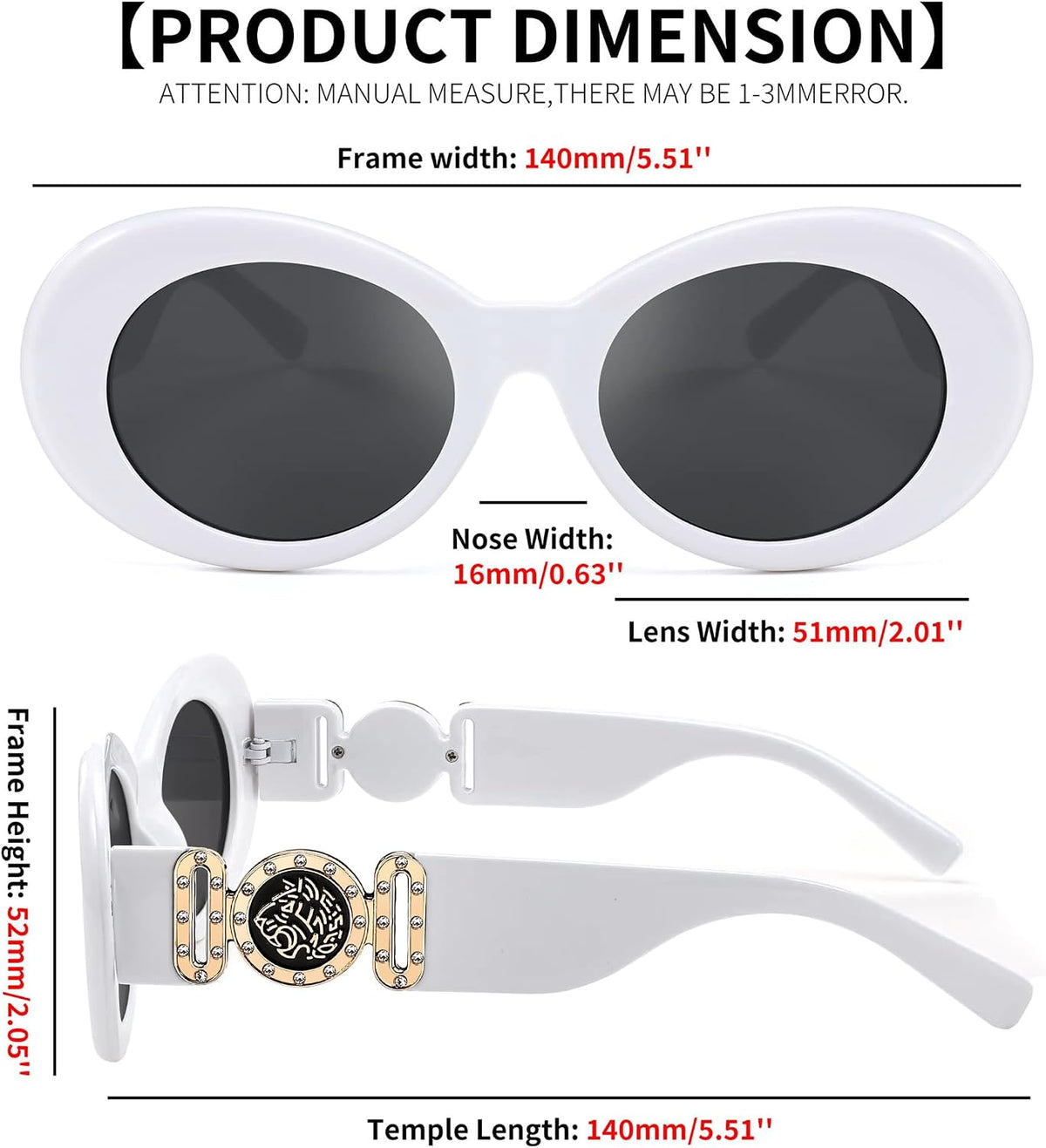ÉÌƷͼƬ 11 | B0CCVFXCCT | FEISEDY Retro Oval Sunglasses Women Mens 90s Vintage Small Round shades Clout Goggles B2969