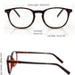 商品图片 6 | B08LND5TM2 | FEISEDY Square Anti Blue Light Blocking Glasses Men Women Round Computer Eyeglasses Double Metal Studs B2706