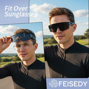 ÉÌƷͼƬ 8 | B0GGMHCCXG | FEISEDY Polarized Fit Over Glasses Sunglasses for Men Women, Sports Wrap Around for Driving Cycling Fishing B0382