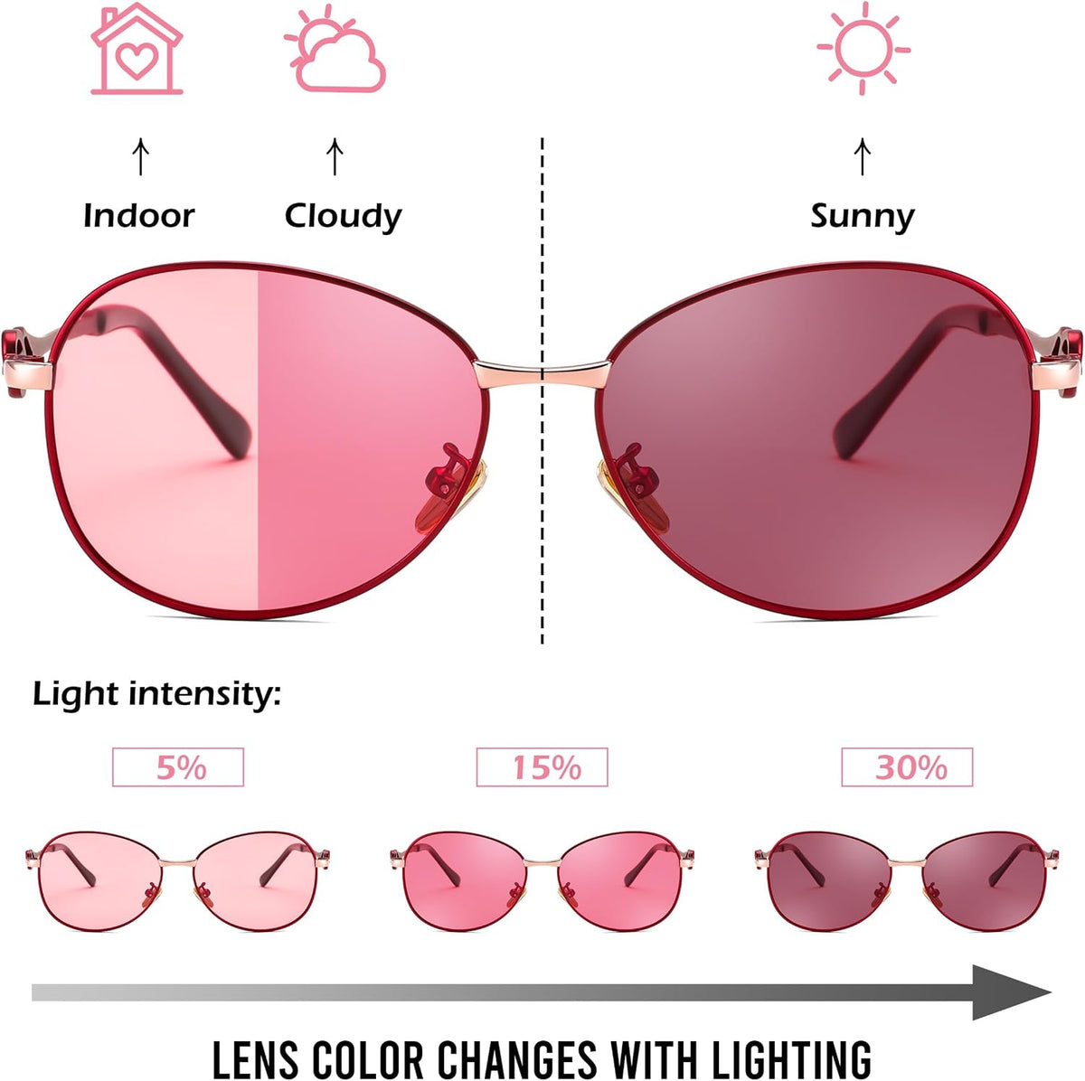 ÉÌƷͼƬ 19 | B0DCZMV6Y9 | FEISEDY Oval Photochromic Polarized Sunglasses Women Retro Metal Rhinestone Sunglasses Classic UV400 Protection B1119