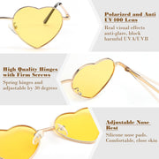 ÉÌƷͼƬ 29 | B0CGZFPWJZ | FEISEDY Polarized Heart Sunglasses for Women Men, UV400 Protection B2851