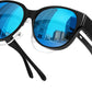 Black Frame & Blue Mirror Lens / 55 Millimeters | B0GLFCH7B2 | FEISEDY Fit Over Glasses Polarized Sunglasses, UV400 Protection for Driving & Outdoor Activities B0328