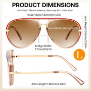 ÉÌƷͼƬ 25 | B0GYVVZBQM | FEISEDY Classic Aviator Sunglasses UV400 Protection for Women Men B0461