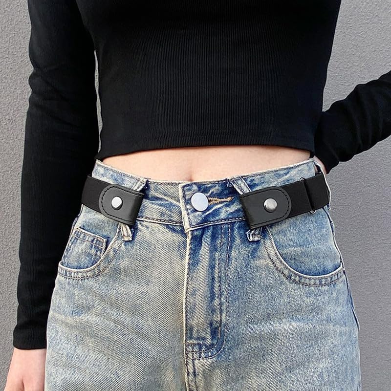 商品图片 3 | B0FQ2SBWQJ | No Buckle Elastic Belt for Men & Women – Stretch Adjustable Invisible Belts for Jeans & Pants
