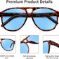 商品图片 17 | B0GXMV1N2N | FEISEDY Retro Aviator Sunglasses for Women Men Square Sunnies 70s Pilot Style Lightweight UV400 Shades B0421